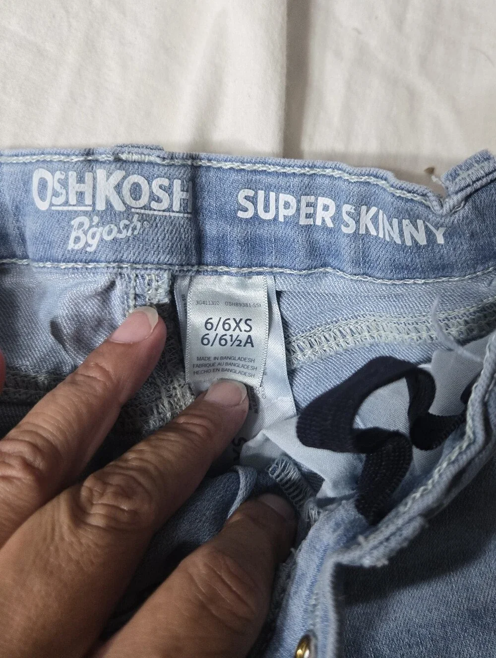 Girl's 3 Pair Of Jeans Old Navy And Oshkosh Sz 6/6xs/6xr